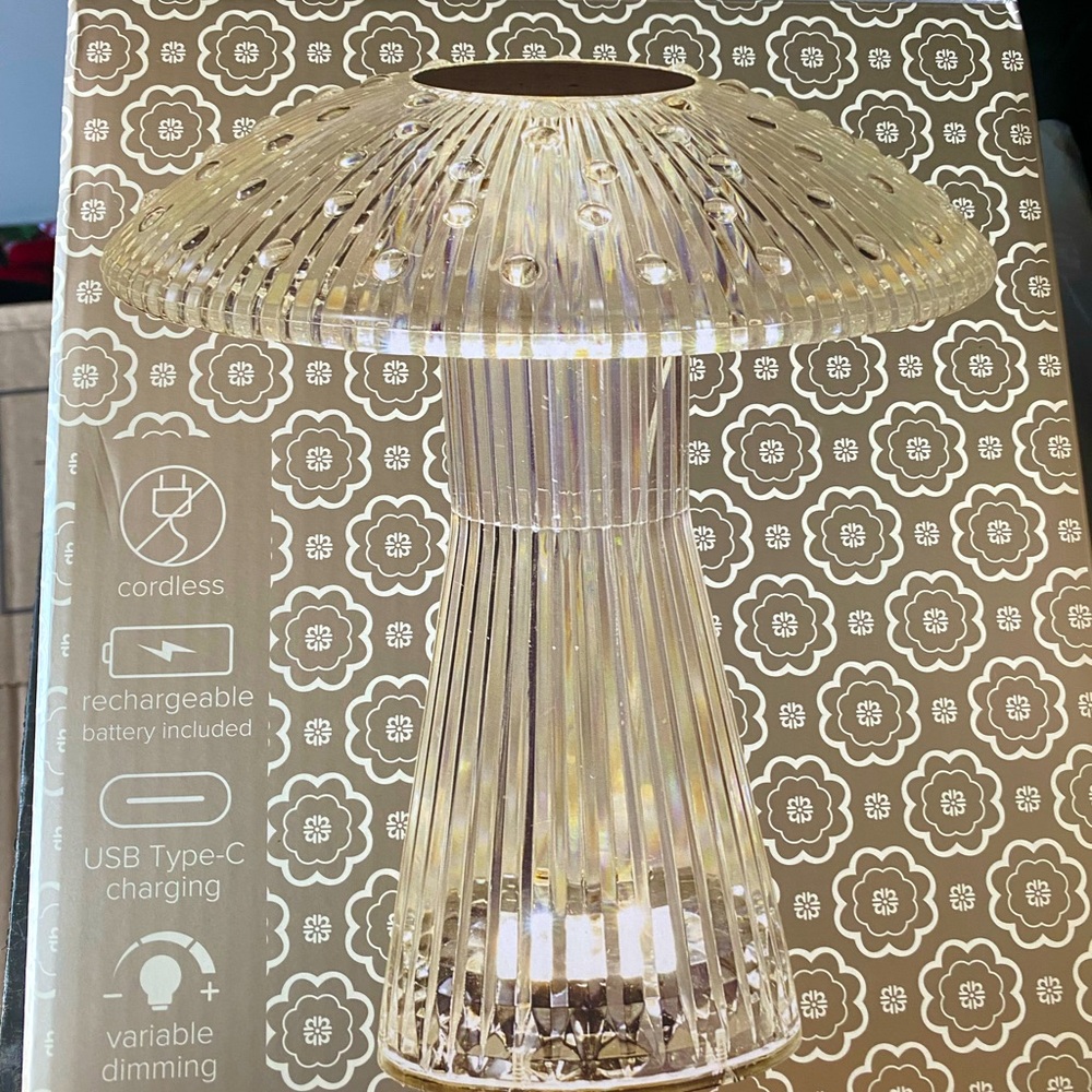 Mikasa Cordless Mushroom Table Lamp
